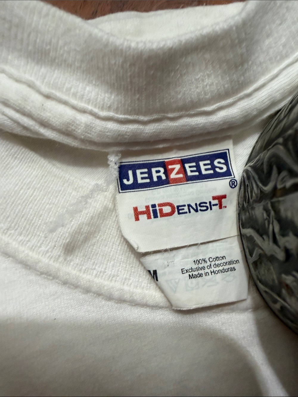 White Crewneck 100% Cotton Tee with Logo
